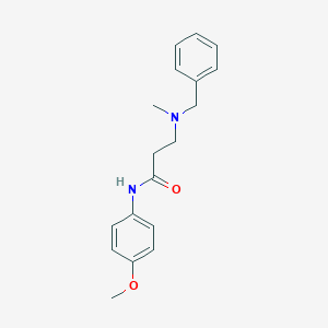 molecular formula C18H22N2O2 B247949 3-[benzyl(methyl)amino]-N-(4-methoxyphenyl)propanamide 