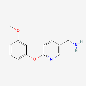molecular formula C13H14N2O2 B2479491 [6-(3-甲氧基苯氧基)吡啶-3-基]甲胺 CAS No. 953726-97-1
