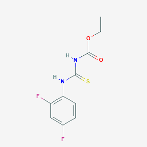 molecular formula C10H10F2N2O2S B2479493 ethyl N-[(2,4-difluorophenyl)carbamothioyl]carbamate CAS No. 883024-68-8