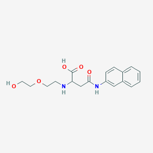 molecular formula C18H22N2O5 B2479498 2-((2-(2-Hydroxyethoxy)ethyl)amino)-4-(naphthalen-2-ylamino)-4-oxobutanoic acid CAS No. 1047681-87-7