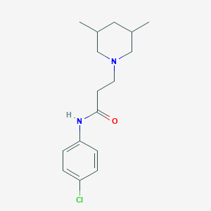 N-(4-chlorophenyl)-3-(3,5-dimethylpiperidin-1-yl)propanamide