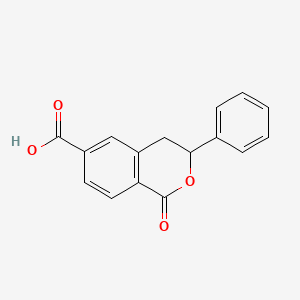 molecular formula C16H12O4 B2479512 1-oxo-3-phenyl-3,4-dihydro-1H-isochromene-6-carboxylic acid CAS No. 850021-37-3