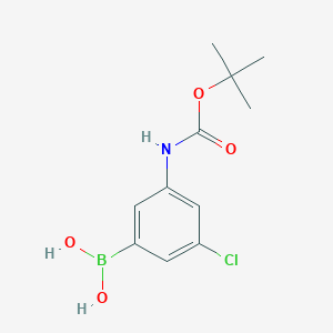(3-{[(Tert-butoxy)carbonyl]amino}-5-chlorophenyl)boronic acid