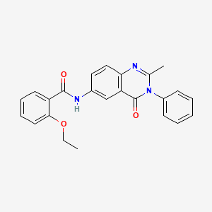 2-ethoxy-N-(2-methyl-4-oxo-3-phenyl-3,4-dihydroquinazolin-6-yl)benzamide