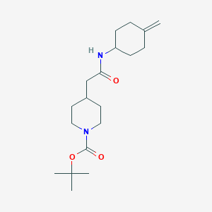 molecular formula C19H32N2O3 B2479527 Tert-butyl 4-{[(4-methylidenecyclohexyl)carbamoyl]methyl}piperidine-1-carboxylate CAS No. 2097903-21-2