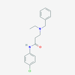 3-[benzyl(ethyl)amino]-N-(4-chlorophenyl)propanamide