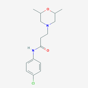 N-(4-chlorophenyl)-3-(2,6-dimethylmorpholin-4-yl)propanamide