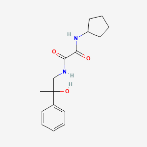 molecular formula C16H22N2O3 B2479540 N1-cyclopentyl-N2-(2-hydroxy-2-phenylpropyl)oxalamide CAS No. 1351616-08-4