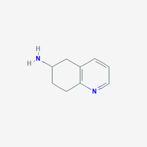 molecular formula C9H12N2 B2479544 5,6,7,8-四氢喹啉-6-胺 CAS No. 477532-03-9