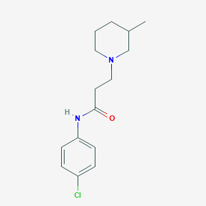 N-(4-chlorophenyl)-3-(3-methyl-1-piperidinyl)propanamide