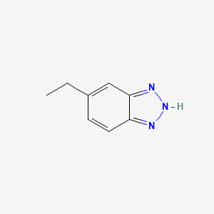 molecular formula C8H9N3 B2479588 6-ethyl-1H-1,2,3-benzotriazole CAS No. 3663-26-1