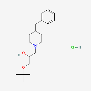 molecular formula C19H32ClNO2 B2479593 1-(4-苄基哌啶-1-基)-3-(叔丁氧基)丙-2-醇盐酸盐 CAS No. 1185671-54-8