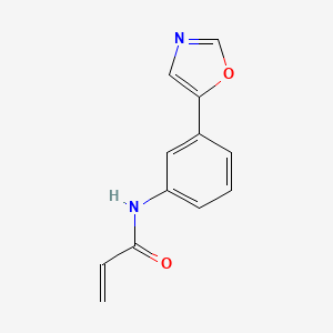 molecular formula C12H10N2O2 B2479598 N-[3-(1,3-oxazol-5-yl)phenyl]prop-2-enamide CAS No. 1178263-00-7