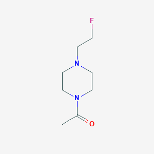 molecular formula C8H15FN2O B2479599 1-(4-(2-氟乙基)哌嗪-1-基)乙酮 CAS No. 1865191-03-2