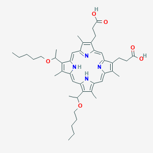 molecular formula C44H58N4O6 B024796 Hematoporphyrin dipentyl ether CAS No. 109351-24-8