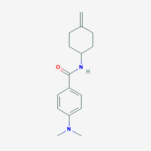 molecular formula C16H22N2O B2479610 4-(二甲氨基)-N-(4-亚甲基环己基)苯甲酰胺 CAS No. 2097898-42-3