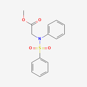 molecular formula C15H15NO4S B2479628 苯甲酰-N-苯磺酰甘氨酸甲酯 CAS No. 92851-64-4