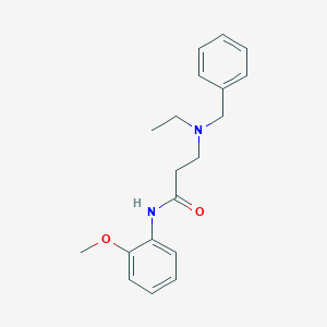 molecular formula C19H24N2O2 B247963 3-[benzyl(ethyl)amino]-N-(2-methoxyphenyl)propanamide 