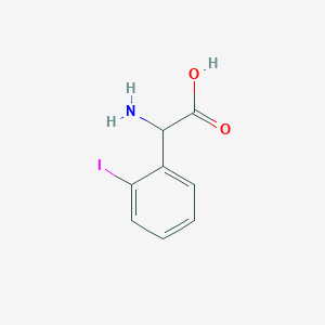molecular formula C8H8INO2 B2479639 2-amino-2-(2-iodophenyl)acetic Acid CAS No. 1041466-50-5