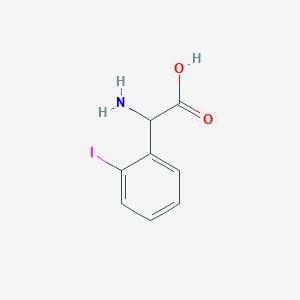 molecular formula C8H8INO2 B2479639 2-氨基-2-(2-碘苯基)乙酸 CAS No. 1041466-50-5