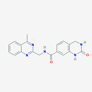 molecular formula C19H17N5O2 B2479646 N-[(4-Methylquinazolin-2-yl)methyl]-2-oxo-3,4-dihydro-1H-quinazoline-7-carboxamide CAS No. 2551120-35-3