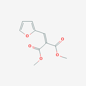 molecular formula C10H10O5 B2479651 1,3-Dimethyl 2-(furan-2-ylmethylidene)propanedioate CAS No. 74299-84-6