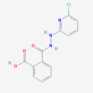 molecular formula C13H10ClN3O3 B2479654 2-{[2-(6-Chloro-2-pyridinyl)hydrazino]carbonyl}benzenecarboxylic acid CAS No. 320421-91-8