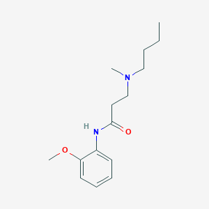 molecular formula C15H24N2O2 B247966 3-[butyl(methyl)amino]-N-(2-methoxyphenyl)propanamide 