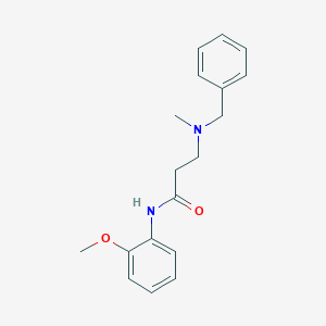 3-[benzyl(methyl)amino]-N-(2-methoxyphenyl)propanamide