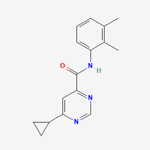 molecular formula C16H17N3O B2479691 6-Cyclopropyl-N-(2,3-dimethylphenyl)pyrimidine-4-carboxamide CAS No. 2380062-80-4