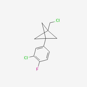 1-(3-Chloro-4-fluorophenyl)-3-(chloromethyl)bicyclo[1.1.1]pentane