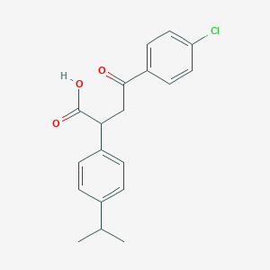 molecular formula C19H19ClO3 B2479702 4-(4-Chlorophenyl)-2-(4-isopropylphenyl)-4-oxobutanoic acid CAS No. 344281-36-3
