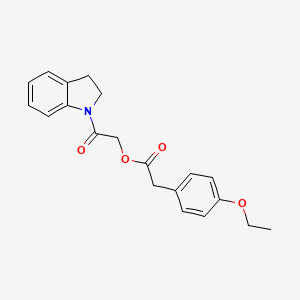2-(Indolin-1-yl)-2-oxoethyl 2-(4-ethoxyphenyl)acetate