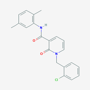molecular formula C21H19ClN2O2 B2479733 1-(2-chlorobenzyl)-N-(2,5-dimethylphenyl)-2-oxo-1,2-dihydropyridine-3-carboxamide CAS No. 946248-69-7
