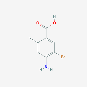 molecular formula C8H8BrNO2 B2479753 4-Amino-5-bromo-2-methylbenzoic acid CAS No. 1934458-01-1