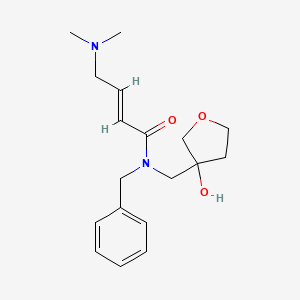 (E)-N-Benzyl-4-(dimethylamino)-N-[(3-hydroxyoxolan-3-yl)methyl]but-2-enamide