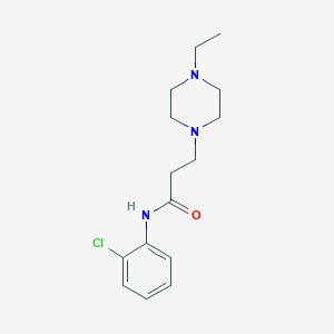 molecular formula C15H22ClN3O B247976 N-(2-chlorophenyl)-3-(4-ethylpiperazin-1-yl)propanamide 
