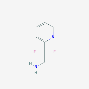 molecular formula C7H8F2N2 B2479764 2,2-Difluoro-2-pyridin-2-ylethaneamine CAS No. 267825-68-3; 267875-68-3