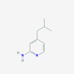 molecular formula C9H14N2 B2479775 2-Pyridinamine, 4-(2-methylpropyl)- CAS No. 908269-99-8