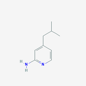 molecular formula C9H14N2 B2479775 2-Pyridinamine, 4-(2-méthylpropyl)- CAS No. 908269-99-8