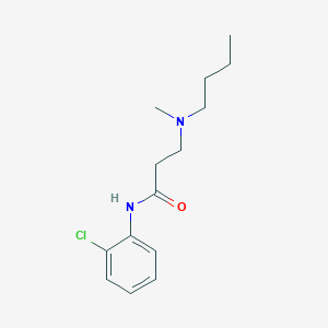 molecular formula C14H21ClN2O B247978 3-[butyl(methyl)amino]-N-(2-chlorophenyl)propanamide 
