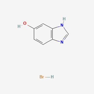 molecular formula C7H7BrN2O B2479793 1H-benzimidazol-5-ol hydrobromide CAS No. 1984118-08-2; 41292-65-3