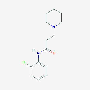 molecular formula C14H19ClN2O B247981 N-(2-chlorophenyl)-3-(piperidin-1-yl)propanamide 