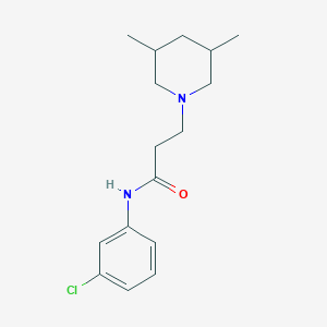 N-(3-chlorophenyl)-3-(3,5-dimethylpiperidin-1-yl)propanamide