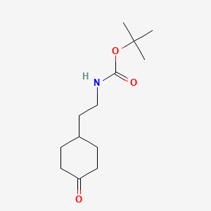 molecular formula C13H23NO3 B2479903 叔丁基2-(4-氧代环己基)乙基氨基甲酸酯 CAS No. 1158753-30-0