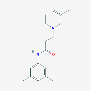 molecular formula C17H26N2O B247992 N-(3,5-dimethylphenyl)-3-[ethyl(2-methyl-2-propenyl)amino]propanamide 