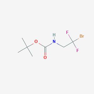 molecular formula C7H12BrF2NO2 B2479940 Tert-butyl N-(2-bromo-2,2-difluoroethyl)carbamate CAS No. 1857222-37-7
