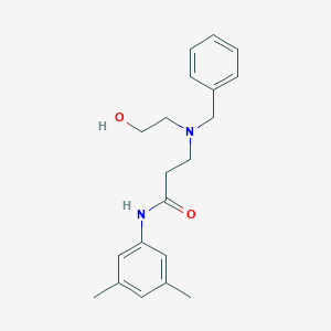 3-[benzyl(2-hydroxyethyl)amino]-N-(3,5-dimethylphenyl)propanamide
