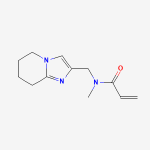 B2479980 N-Methyl-N-(5,6,7,8-tetrahydroimidazo[1,2-a]pyridin-2-ylmethyl)prop-2-enamide CAS No. 2224349-57-7