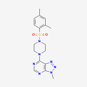 B2479987 7-(4-((2,4-dimethylphenyl)sulfonyl)piperazin-1-yl)-3-methyl-3H-[1,2,3]triazolo[4,5-d]pyrimidine CAS No. 1058387-80-6
